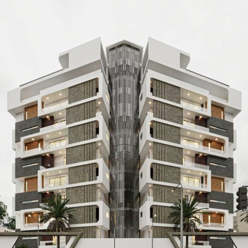 10 story building shopping mall complex